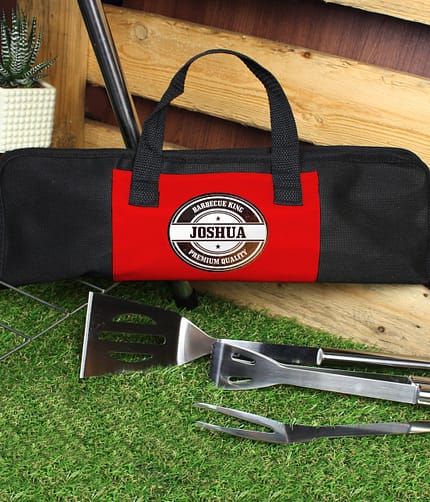 Personalised Stamp Stainless Steel BBQ Kit - ItJustGotPersonal.co.uk