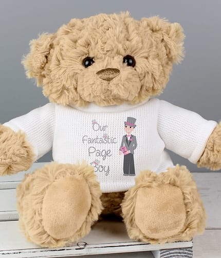 Fabulous Page Boy Teddy Bear - ItJustGotPersonal.co.uk