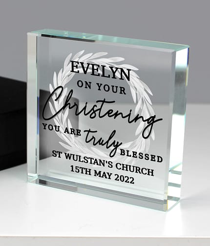 Personalised 'Truly Blessed' Crystal Token - ItJustGotPersonal.co.uk
