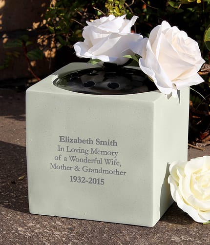Personalised Memorial Vase - ItJustGotPersonal.co.uk