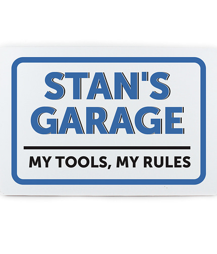 Personalised Garage Plaque - ItJustGotPersonal.co.uk