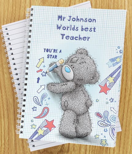 Personalised Me to You Teacher A5 Notebook - ItJustGotPersonal.co.uk