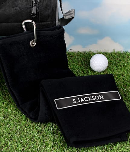 Personalised Golf Towel - ItJustGotPersonal.co.uk