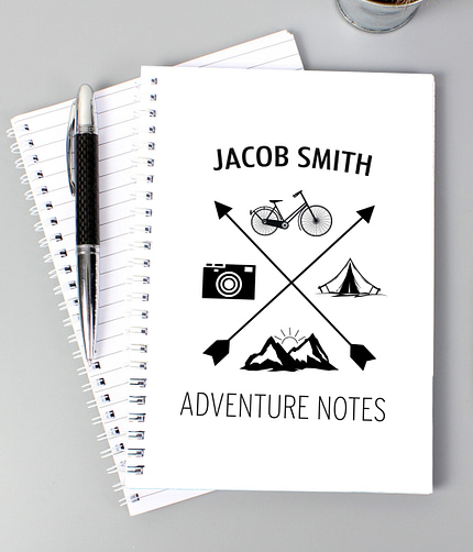 Personalised Adventure A5 Notebook - ItJustGotPersonal.co.uk