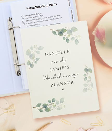 Personalised Botanical Wedding Planner - ItJustGotPersonal.co.uk