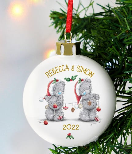 Personalised Me to You Christmas Couple's Bauble - ItJustGotPersonal.co.uk