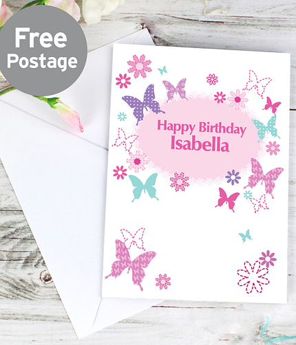 Personalised Butterfly Card - ItJustGotPersonal.co.uk