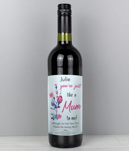 Personalised Just Like A Mum Red Wine - ItJustGotPersonal.co.uk