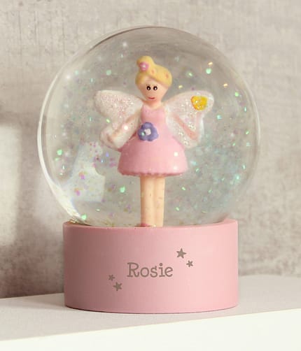 Personalised Fairy Any Name Glitter Snow Globe - ItJustGotPersonal.co.uk