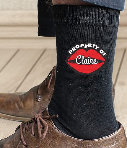 Personalised Property Of Mens Socks - ItJustGotPersonal.co.uk