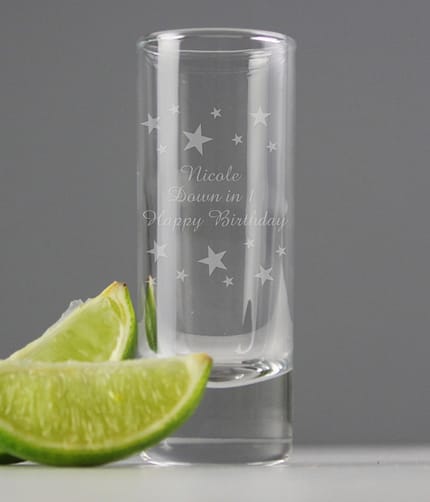 Personalised Starry Shot Glass - ItJustGotPersonal.co.uk
