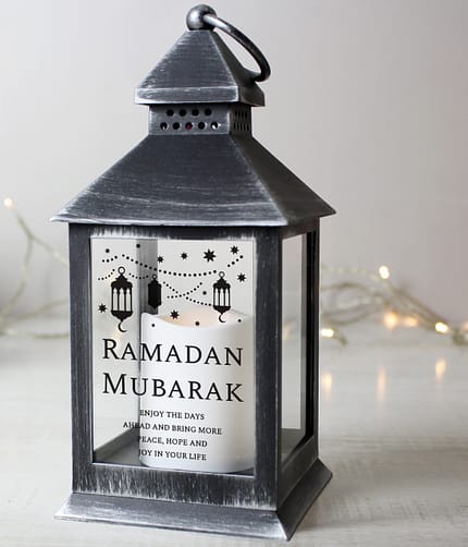 Personalised Eid and Ramadan Black Lantern - ItJustGotPersonal.co.uk