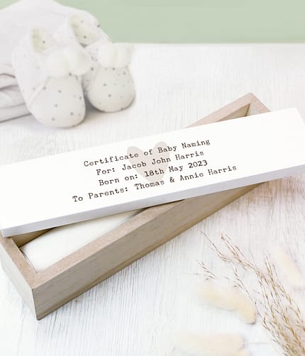 Personalised Free Text Wooden Certificate Holder - ItJustGotPersonal.co.uk
