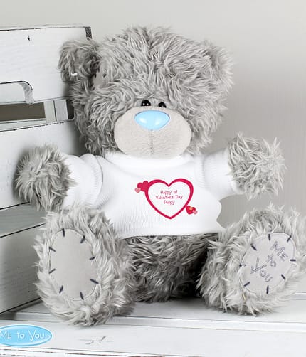Personalised Me to You Bear Hearts - ItJustGotPersonal.co.uk