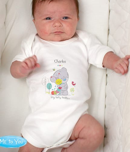 Personalised Tiny Tatty Teddy Cuddle Bug 0-3 Months Baby Vest - ItJustGotPersonal.co.uk