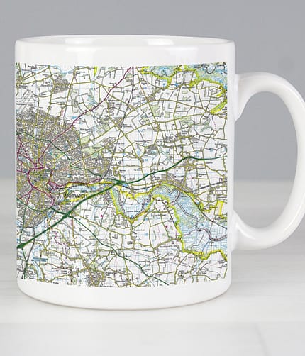 Personalised Present Day Edition Map Mug - ItJustGotPersonal.co.uk