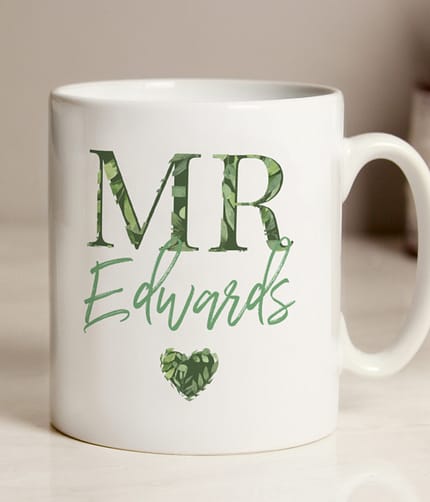 Personalised Mr Foliage Mug - ItJustGotPersonal.co.uk