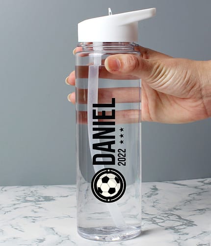 Personalised Football Badge Water Bottle - ItJustGotPersonal.co.uk