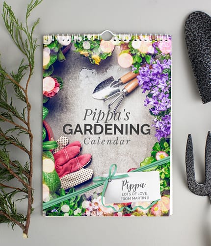 Personalised A4 Gardening Calendar - ItJustGotPersonal.co.uk