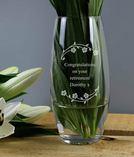 Personalised Floral Bullet Vase - ItJustGotPersonal.co.uk