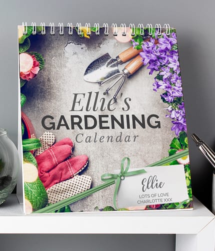 Personalised Gardening Desk Calendar - ItJustGotPersonal.co.uk