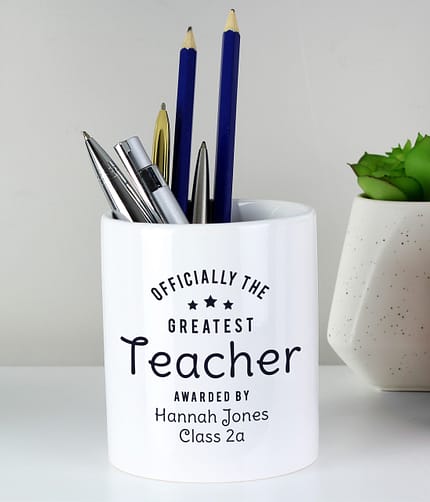 Personalised Officially The Greatest Ceramic Storage Pot - ItJustGotPersonal.co.uk