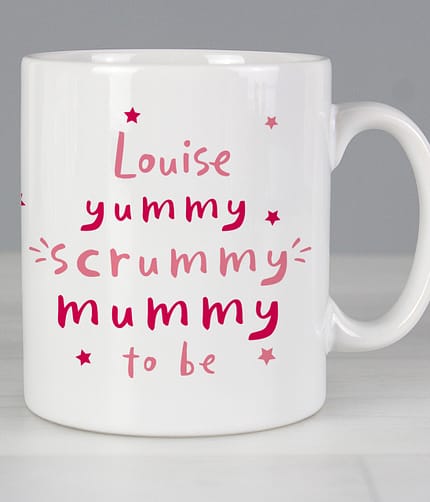 Personalised Yummy Scrummy Mummy To Be Mug - ItJustGotPersonal.co.uk
