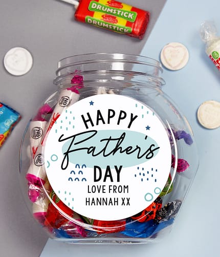 Personalised Father's Day Sweet Jar - ItJustGotPersonal.co.uk
