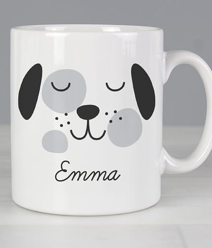 Personalised Cute Dog Face Mug - ItJustGotPersonal.co.uk