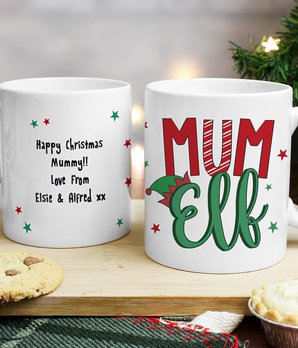Personalised Mum Elf Mug - ItJustGotPersonal.co.uk