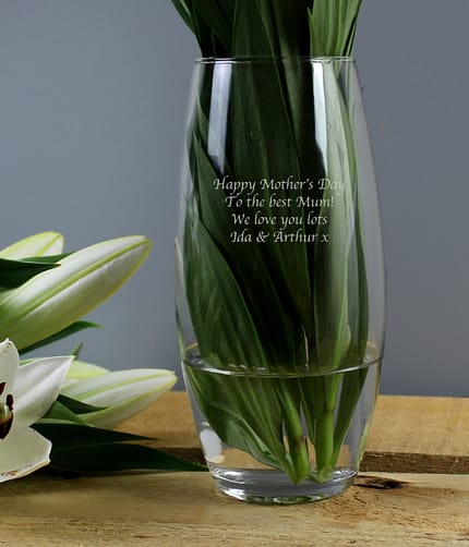 Personalised Tapered Bullet Vase - ItJustGotPersonal.co.uk