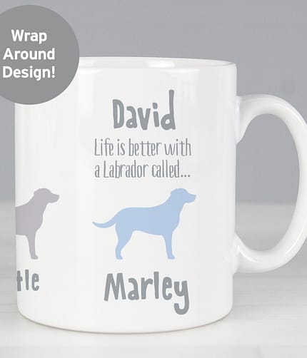 Personalised Labrador Dog Breed Mug - ItJustGotPersonal.co.uk