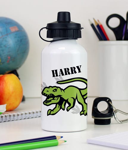 Personalised Dinosaur Drinks Bottle - ItJustGotPersonal.co.uk