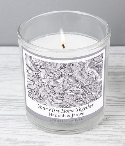 Personalised 1805 - 1874 Old Series Map Compass Scented Jar Candle - ItJustGotPersonal.co.uk