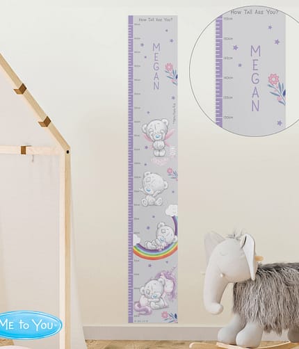 Personalised Tiny Tatty Teddy Unicorn Height Chart - ItJustGotPersonal.co.uk