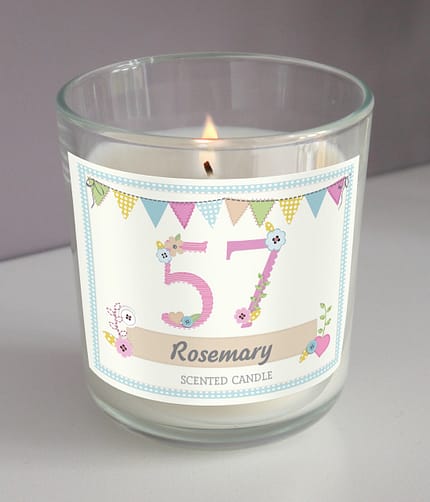 Personalised Birthday Craft Scented Jar Candle - ItJustGotPersonal.co.uk