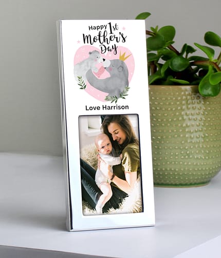 Personalised 1st Mothers Day Mama Bear 2x3 Photo Frame - ItJustGotPersonal.co.uk