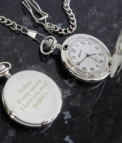 Personalised Formal Pocket Fob Watch - ItJustGotPersonal.co.uk