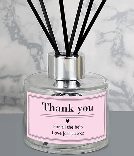 Personalised Classic Pink Reed Diffuser - ItJustGotPersonal.co.uk