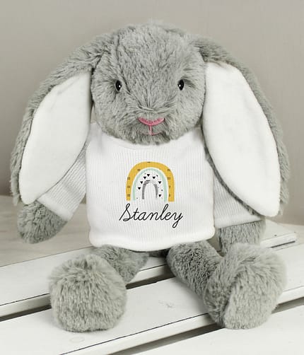 Personalised Rainbow Bunny Rabbit - ItJustGotPersonal.co.uk