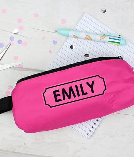 Personalised Pink Pencil Case - ItJustGotPersonal.co.uk