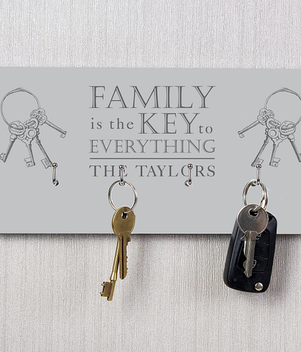 Personalised Family Key Hooks - ItJustGotPersonal.co.uk
