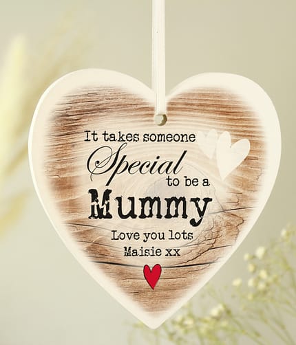 Personalised Someone Special Wooden Heart Shaped Decoration - ItJustGotPersonal.co.uk