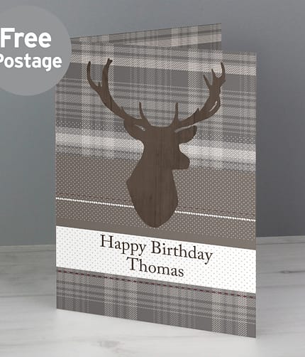 Personalised Highland Stag Card - ItJustGotPersonal.co.uk