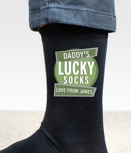 Personalised 'Lucky Socks' Mens Socks - ItJustGotPersonal.co.uk