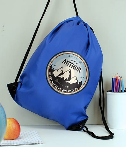 Personalised Adventure Blue Kit Bag - ItJustGotPersonal.co.uk