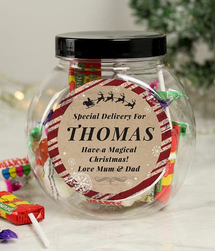 Personalised Special Delivery Sweet Jar - ItJustGotPersonal.co.uk