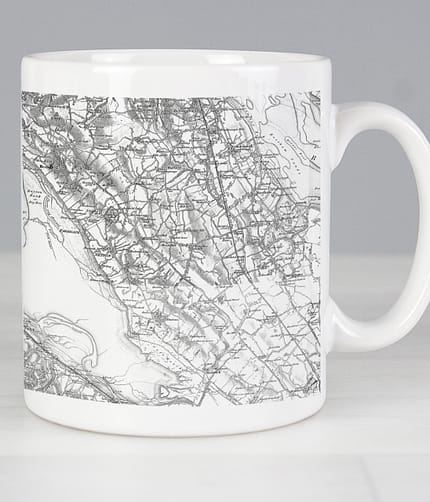 Personalised 1805 - 1874 Old Series Map Mug - ItJustGotPersonal.co.uk