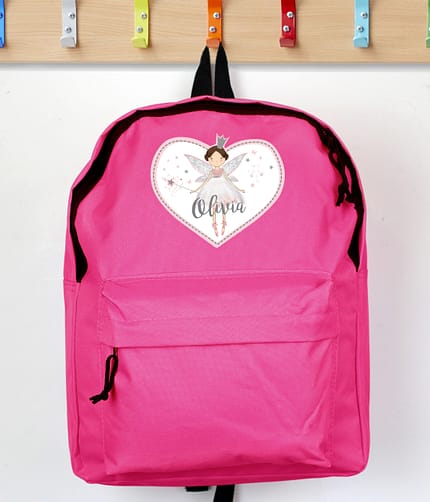 Personalised Fairy Princess Pink Backpack - ItJustGotPersonal.co.uk