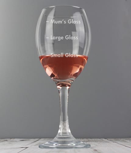Personalised Measures Wine Glass - ItJustGotPersonal.co.uk